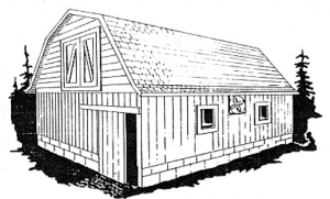 Gambrel Roof Pole Barn